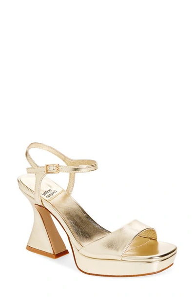 Jeffrey Campbell Jadie Platform Sandal In Gold