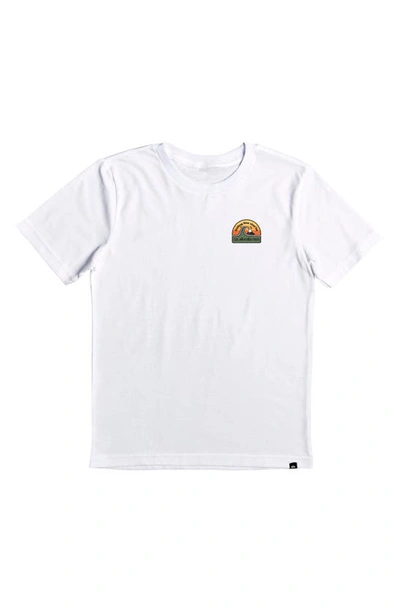 Quiksilver Kids' In The Groove Graphic T-shirt In White