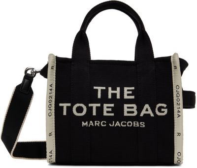 Marc Jacobs The Jacquard Small Tote Black Handbag In 001 Black