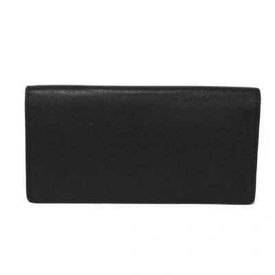 Louis Vuitton, Bags, Louis Vuitton Taiga Portefeuille Brazza Wallet Black  Lv