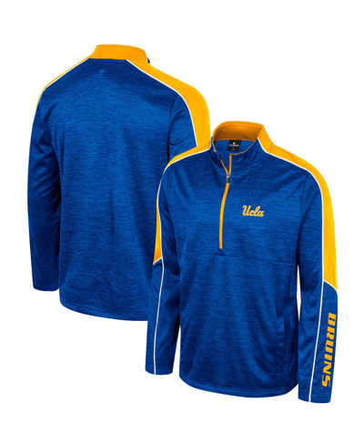Colosseum Men's  Blue Ucla Bruins The Machine Half-zip Jacket