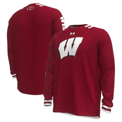 Under Armour Red Wisconsin Badgers Shooter Raglan Long Sleeve T-shirt