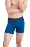 Saxx Vibe Super Soft Slim Fit Boxer Briefs In Anchor Teal