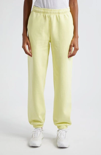 Melody Ehsani Gender Inclusive Heavy Fleece Sweatpants In Lemon Zest