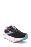 Brooks Ghost Max Running Shoe In Ebony/ Open Air/ Lilac Rose