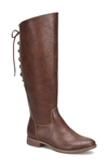 Eurosoft Wenda Faux Leather Boot In Redwood