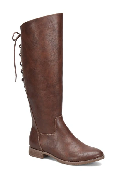 Eurosoft Wenda Faux Leather Boot In Redwood