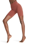 Nike Zenvy Gentle Support High Waist Bike Shorts In Dark Pony/ Black