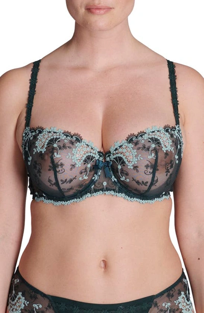 Simone Perele Wish Underwire Demi Bra In Kolsai Green