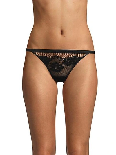 Addiction Nouvelle Lingerie Tootsie Roll Thong In Black