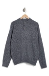 Westzeroone Draken Marled Sweater In Dark Caspian