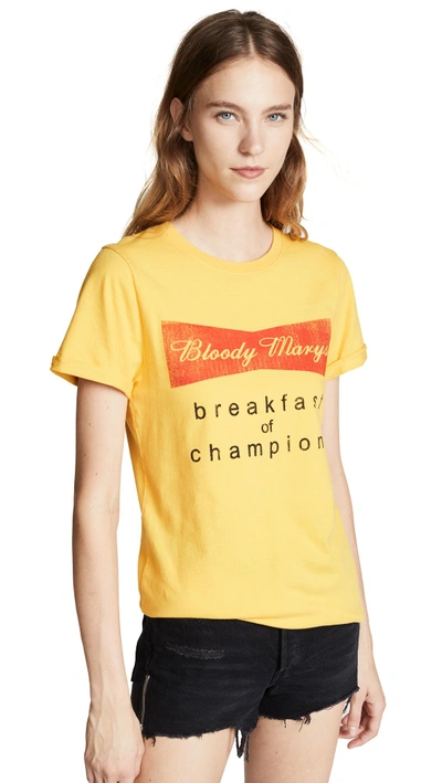 Prince Peter Breakfast Of Champions Tee In Yellow