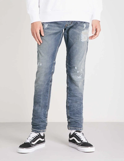 Diesel Krooley Slim-fit Skinny Jogg Jeans In Indigo