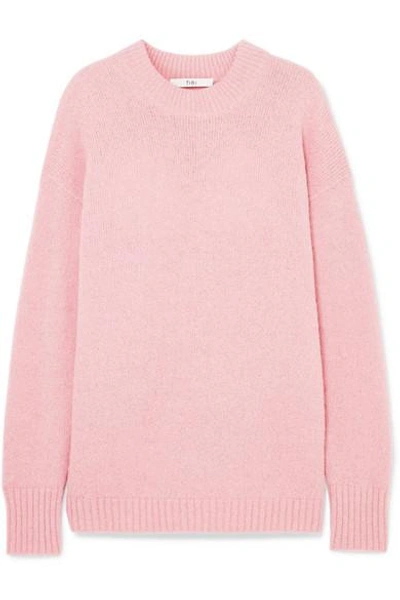 Tibi Alpaca-blend Sweater In Pink
