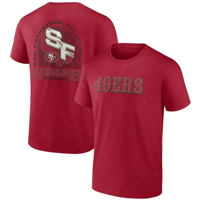 Profile Scarlet San Francisco 49ers Big & Tall Two-sided T-shirt