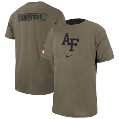Nike Olive Air Force Falcons Military Pack T-shirt In Brown