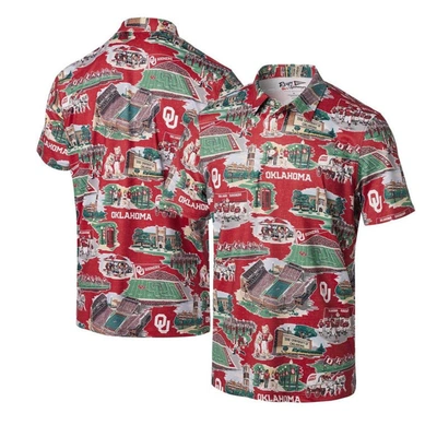 Reyn Spooner Crimson Oklahoma Sooners Scenic Polo