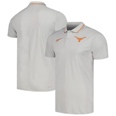 Nike Gray Texas Longhorns 2023 Coaches Performance Polo In Pwtrgy,dst