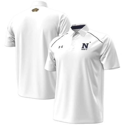 Under Armour White Navy Midshipmen 2023 Aer Lingus College Football Classic Polo