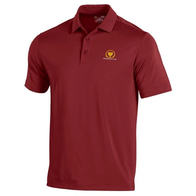 Under Armour Cardinal 2024 Presidents Cup  Tee To Green Polo