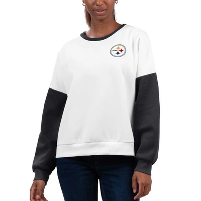 G-iii 4her By Carl Banks White Pittsburgh Steelers A-game Pullover Sweatshirt