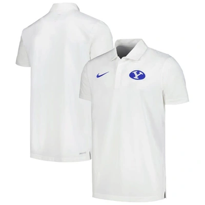 Nike White Byu Cougars Sideline Polo