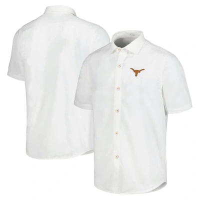 Tommy Bahama White Texas Longhorns Coconut Point Palm Vista Islandzone Camp Button-up Shirt