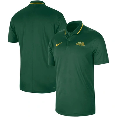 Nike Green Ndsu Bison 2023 Sideline Coaches Performance Polo In Green Gold