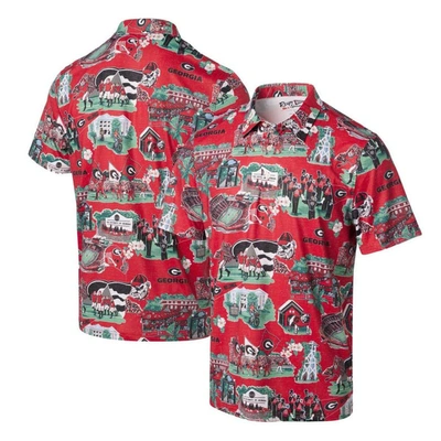 Reyn Spooner Red Georgia Bulldogs Scenic Polo
