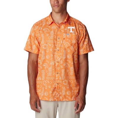 Columbia Tennessee Orange Tennessee Volunteers Super Slack Tide Omni-wick Button-up Shirt