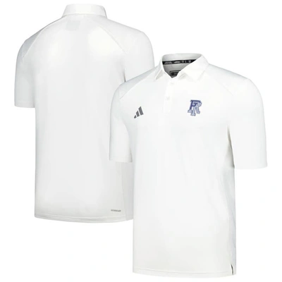 Adidas Originals Adidas White Rhode Island Rams Classic Aeroready Polo