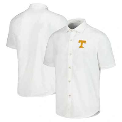 Tommy Bahama White Tennessee Volunteers Coconut Point Palm Vista Islandzone Camp Button-up Shirt