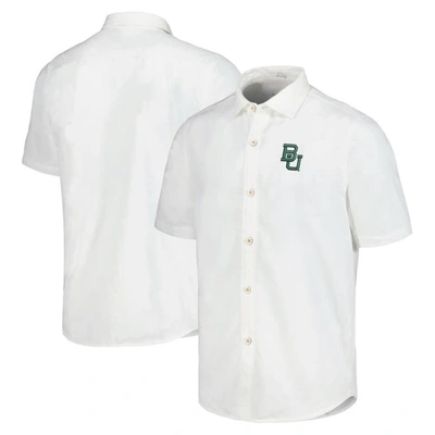 Tommy Bahama White Baylor Bears Coconut Point Palm Vista Islandzone Camp Button-up Shirt