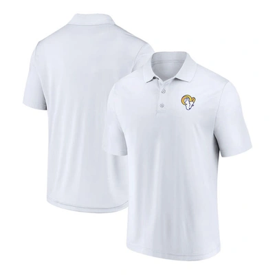 Fanatics Branded White Los Angeles Rams Component Polo
