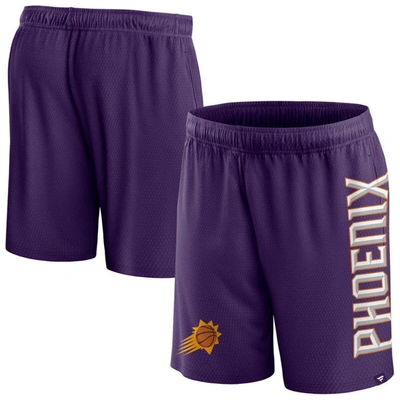 Fanatics Branded Purple Phoenix Suns Post Up Mesh Shorts