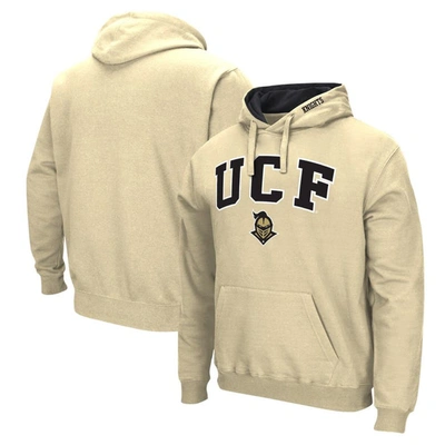 Colosseum Gold Ucf Knights Arch & Logo Pullover Hoodie