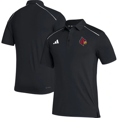 Adidas Originals Adidas Black Louisville Cardinals Coaches Aeroready Polo