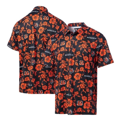 Reyn Spooner Black Cincinnati Bengals Pua Performance Polo