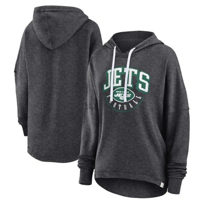 Fanatics Branded Charcoal New York Jets Lounge Helmet Arch Pullover Hoodie
