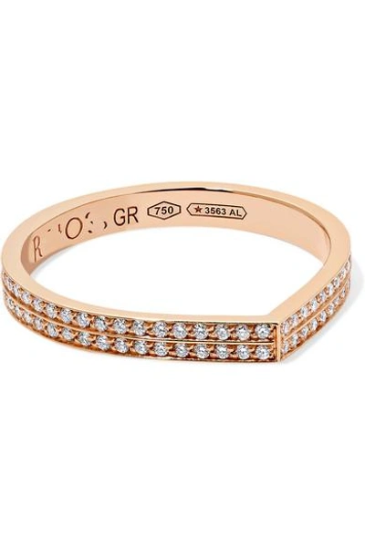 Repossi Antifer 18-karat Rose Gold Diamond Ring