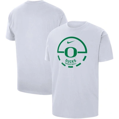 Nike White Oregon Ducks Free Throw Basketball T-shirt