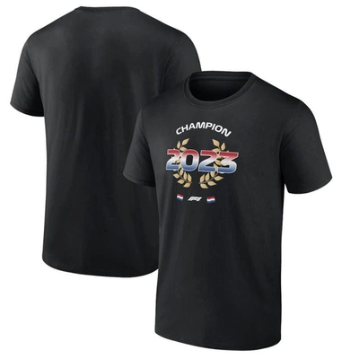 Fanatics Branded Max Verstappen Black 2023 F1 World Drivers' Champion T-shirt