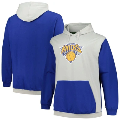 Fanatics Branded  Blue/silver New York Knicks Big & Tall Primary Arctic Pullover Hoodie In Blue,silver