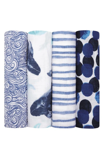 Aden + Anais 4-pack Classic Swaddling Cloths In Seafaring
