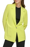 Dkny One-button Jacket In Limonata