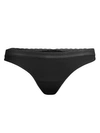 On Gossamer Next To Nothing Micro Thong Panty In Black