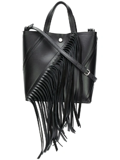 Proenza Schouler Proenza Schoulder Small Hex Calfskin Leather Tote - Black In Black/ Black