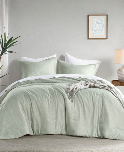 510 Design Camden Chambray Print Comforter Sets In Sage Green