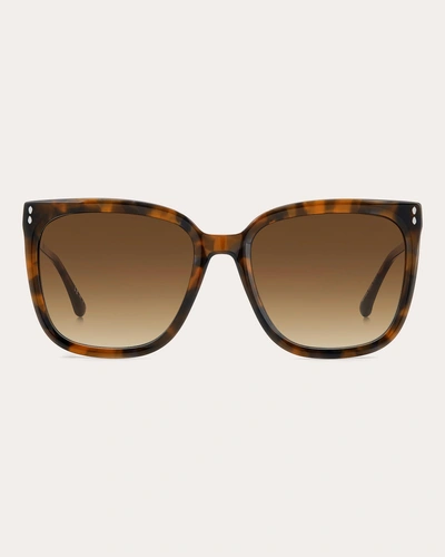 Isabel Marant Women's Havana & Brown Gradient Thea Square Sunglasses