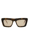 Thom Browne 52mm Square Sunglasses In Tortoise